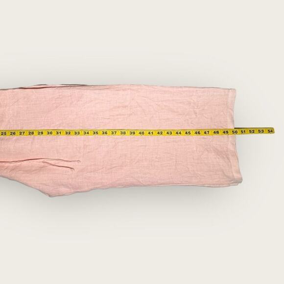NWT | Krisa | Sleeveless Crop Linen Jumpsuit | Light Pink | Small - Picture 11 of 13